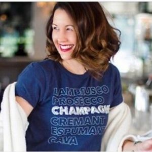 J. Crew Champagne Tee in Dark Blue Size XS